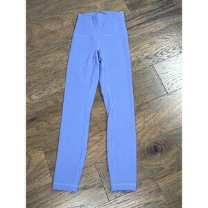 LULULEMON Wunder Train High-Rise Tight 25" in Water Drop (Blue) Sz 2 #W5CQDS NWT